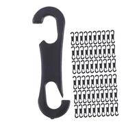 Mikikit 150 pièces Crochets de Fixation S-Type pour Housses de Siège Voiture Crochets Abs Résistants et Pratiques pour Accessoires Intérieurs Auto