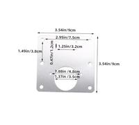 Mikikit 16 pièces Lot de Plaques de Réparation Charnière Acier Inoxydable pour Armoires Kit Complet avec Vis pour Réparation et Remplacement de Paumelles de Placards de Cuisine Protection
