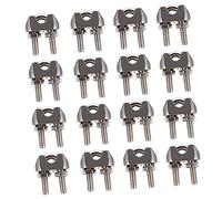 Mikikit 16 pièces Pince à Câble U Acier Inoxydable Clips de Serrage pour Câbles Fixations Pratiques et Résistants Corrosion