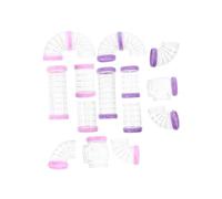 Mikikit 16 pièces Tunnel pour Cage Hamster DIY Accessoires Transparents pour Expansion Extérieure Sécurisé pour Petits Rongeurs Installation Facile Compatible Hamsters et Écureuils