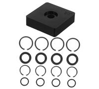 Mikikit 17 Pièces Kit de et Anneaux de Retenue avec Torique pour Clé à Chocs Pneumatique et Système de Fixation Rapide Compatible Maintien et Étanchéité Renforcée pour Réparation et