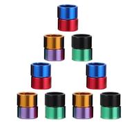 Mikikit 18 Pcs Bagues D'identification pour Pigeons en Aluminium Bagues aux Pattes de Pigeon Anneaux Ouverts par Couleur et Perruches Marquage et Gestion du Groupe