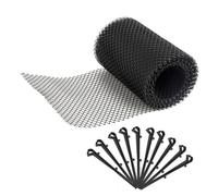 Mikikit 1Ensemble Filtre pour Gouttière de Protection Piquets de Fixation Facile à Installer à Utiliser pour Jardin Cour
