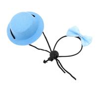 Mikikit 1ensemble Set Chapeau et Nœud pour Petit Animal Accessoires Légers et Confortables pour Hamster Chinchilla Lapin Nain et Cochon Costume Festif Facile à Porter