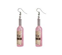 Mikikit 1paire Boucles Oreilles Bouteille de Vin Rose Élégantes Pendentifs Originaux pour Femmes Bijoux Oreille Attractifs Mode pour Sorties et Fêtes Style Plusieurs styles