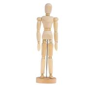 Mikikit 1pièce Bois pour Dessin et Décoration Modèle Poupée Mobile et Élégante Ornement Bois Naturel pour Artistes et Maison