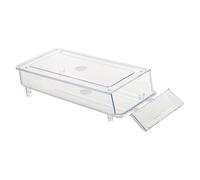 Mikikit 1pièce Boîte à Transparent Avec Couvercle Récipient De Rangement Pour Réfrigérateur Organisateur Pratique Pour Œufs Pour Cuisine Événements