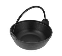 Mikikit 1Pièce Non Coated Cast Iron Cooking Pot For Home Use Stewing Pot For Hot Pot And Soup