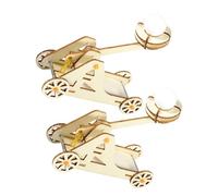 Mikikit 2 Ensembles Kit Bois DIY Modèle Trebuchet Éducatif Stem pour Jouets Expériences Physiques et Projets Scientifiques Apprentissage de Histoire Mécanique