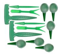 Mikikit 2 Ensembles Kit de Jardinage Vert en Plastique pour Semis et Transplantation Potager et Plateaux à Semences, Résistant à Différents Types de Sols