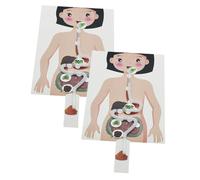 Mikikit 2 Ensembles Kit DIY Système Digestif Humain Jouets Éducatifs pour Garçon Fille Apprentissage Scientifique et Découverte du Corps Humain
