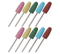 Mikikit 2 Jeux D’embouts de Ponceuse à Ongles en Caoutchouc, Accessoires de Polissage pour Manucure Professionnelle, Remplacement pour Meuleuse à Ongles, Kit pour Retrait de