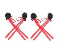 Mikikit 2 Paires pince à cheveux boulette de viande accessoires de cheveux mignons Clips de cheveux de fête barrette clip pince à cheveux boucle petites pinces à cheveux le fer Noir