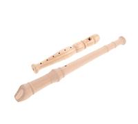 Mikikit 2 Pièces à Bec Bois pour Débutants Instrument Soprano Portable et Adapté Aux Garçon Fille et Adultes à Bec Allemande et