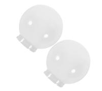 Mikikit 2 pièces Abat Jour Sphérique Acrylique Simple Couvercle de Lampe de Jardin Décoratif Abat Jour pour Lampe Extérieure Facile à Installer Lumière Douce et Non Éblouissante
