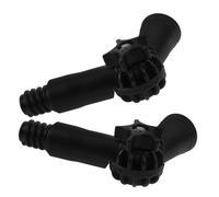 Mikikit 2 pièces Adaptateur Angle Rotatif pour Manche à Vis Standard Embouts Articulés pour Rallonge de Balai et Accessoires de Nettoyage Compatible avec Tiges Filetées Américaines pour