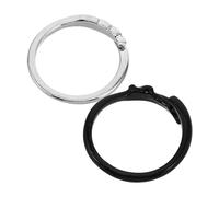 Mikikit 2 pièces Bague Couple Ajustable de Anneaux Thème Ange et Démon Bijoux de Mode pour Couples Accessoire Parfait pour Saint Valentin