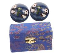 Mikikit 2 pièces Balles de Massage à Main Émail Portable pour Fitness et Relaxation Musculaire