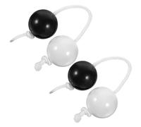 Mikikit 2 pièces Balles de Percussion Rythmique Doubles Instrument Musical Shaker Éducatif pour Débutants et Cadeau pour Fêtes et