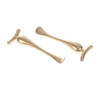 Mikikit 2 pièces Bâtonnets de Massage pour Yeux et Visage Alliage de Zinc Accessoires Beauté pour Application Crème et Soin Doux et Efficaces Poches et Rides Outils Portables pour Soins