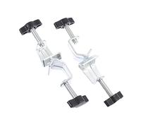 Mikikit 2 pièces Boss Head Clamp Holder Réglable pour Support Angle Droit Chimie Accessoire de Laboratoire avec Poignées