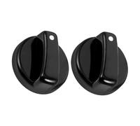 Mikikit 2 pièces Boutons de Cuisinière à Gaz Commande Précise Plastique Résistant pour Plaques Gazinière Facile et Compatibles Cuisinières et Grils