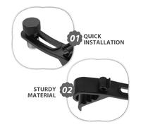 Mikikit 2 Pièces Clips Microphone Batterie Réglables Anti-vibrations Supports de Montage pour Cerceau de Caisse Claire Fixations Robustesse Améliorée pour Enregistrement Musical