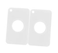 Mikikit 2 Pièces Couverture de Protection de la Balise Pochette de Protection de Tracker Anti Lost Lost Tracker Case Accessoire Traceur Charme Anti-Perdu TPU Blanche