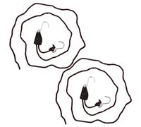 Mikikit 2 pièces Crochet Suspendu Réglable avec Corde Support Charge pour Lampes LED Plantes et Tentes de Culture Lot et Polyvalent