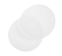 Mikikit 2 Pièces Diffuseur de Lumière Rond Anti-éblouissement Plastique Beige pour Plafonnier Lot de Couvre-lampes pour Salon Chambre et Bureau
