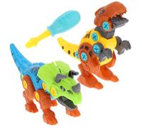 Mikikit 2 pièces DIY Dinosaure à Modèle Éducatif pour Garçon Fille Puzzle Assembleur et Décoratif pour Fête Dinosaure et Apprentissage