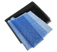 Mikikit 2 pièces Éponge de Bain Africaine Exfoliante de Filets pour Gommage Corps Nettoyage Profond Bleu et Noir Accessoire pour Hommes et Femmes
