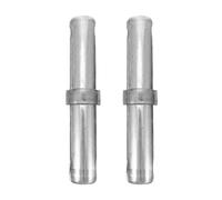 Mikikit 2 Pièces Goupille de Verrouillage Robuste et Résistante la Déformation pour Échafaudage Argenté, Compatible Universellement, Distance des Trous 18,5 Cm pour Systèmes