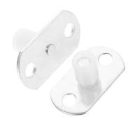 Mikikit 2 pièces Guide de Sol pour Porte Coulissante Rail de Plancher Robuste pour Porte Grange et Placard Support pour Mouvement Stable et