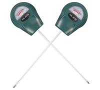 Mikikit 2 Pièces Humidimètre de Sol Vert Simple à Utiliser sans Pile en Métal et Plastique pour Plantes et Sols, pour Jardinières Intérieures et Jardinage Extérieur