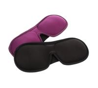 Mikikit 2 pièces Masque de Sommeil Ajustable Mousse Mémoire Lot de Noir pour Confort Total Obscurité Optimale pour Dormir Voyager ou Reposer