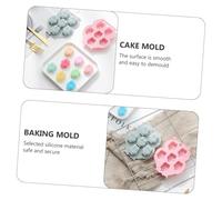 Mikikit 2 pièces Moule Silicone pour Biscuits Décoratifs Hibou Antiadhésif pour Pâtisserie DIY Couleur Bleu et Rose Moule à Chocolat et Glaçons Flexible et Sûr