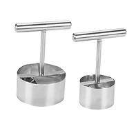 Mikikit 2 pièces Outil à Évider Fruits Acier Inoxydable Dénoyauteur Poire et Pommes Extraction Rapide et Facile des Cœurs Kit Grand et Petit pour Cuisine