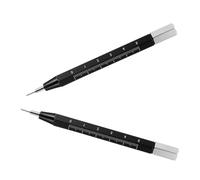 Mikikit 2 Pièces Outil de Retrait de Bracelets Montre Alliage Aluminium avec Barre à Ressort Fourchette Multifonction et Règle pour Ajuster Remplacer et Réparer Les Maillons