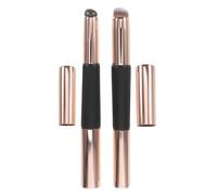 Mikikit 2 Pièces Pinceau Maquillage Silicone Double Tête Rétractable avec Capuchon Applicateur Lèvres et Anti- Compact Portable et Réutilisable pour Maquillage Quotidien et Événements