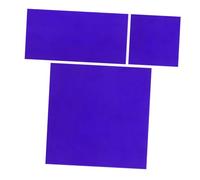 Mikikit 2 Pièces Plaques Verre Cobalt Haute Température pour Expériences de Chimie Laboratoire Scolaire de Filtre Précises pour Réactions de Couleur de Flamme Accessoire Scientifique