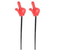 Mikikit 2 Pièces Pointeurs Doigt Flexibles en Abs de Petite Main pour Enseignants, Accessoires Pratiques pour Jeux de Société et Farces Lors de Fêtes ou Lectures Partagées
