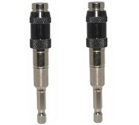 Mikikit 2 Pièces Porte Embout Magnétique Pivotant Extension Flexible pour Perceuse Tige Rotative pour Étroits Angle Jusqu