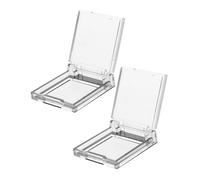 Mikikit 2 Pièces Protection Bouton Arrêt Transparent Couvercle Autocollant Rond pour Interrupteur à Poussoir Protection Anticoupure pour Appareils Ménagers et Industriels et Discret