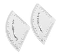 Mikikit 2 Pièces Règle à Sourcils PVC Réutilisable Outil Précis de Mesure et Cartographie pour Dessin Professionnel des Sourcils Guide de Forme Adapté à Tous Styles et Visages