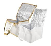 Mikikit 2 pièces Sac Lunch Grand Volume Sacoche Repas Isolante et Réutilisable Sac à Lunch Alimentaire avec pour Pique et Courses