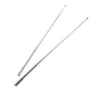 Mikikit 2 pièces Tiges de Radiesthésie Acier Inoxydable de Baguettes Rétractables Forme de Stylo Pratiques pour Détection Eau et