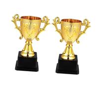 Mikikit 2 pièces Trophée Garçon Fille Plastique Lot Récompense Jeu Fête Scolaire Concours Garçon Fille Décoration Réutilisable
