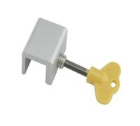 Mikikit 2 pièces Verrou de Sécurité Fenêtre Blocage Vol pour Maison et Bureau Protection Garçon Fille Facile à Installer Serrure de Sécurité Garçon Fille pour Fenêtres