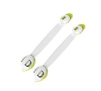 Mikikit 2 pièces Verrouillage de Sécurité Garçon Fille Vert Loquets Autocollants Double Bouton pour Armoires Réfrigérateurs Tiroirs Protection Multipurpose Pincement Garçon Fille